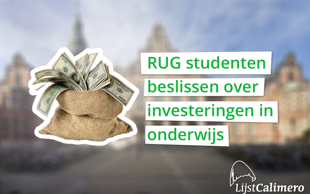 RUG-studenten beslissen over investeringen in onderwijs