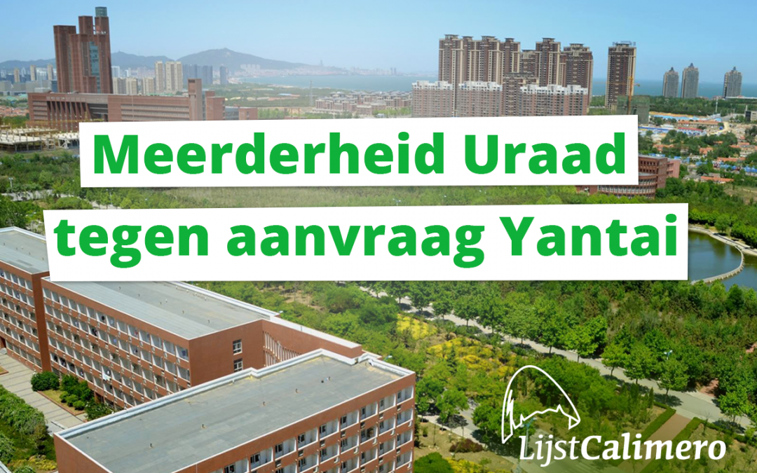 Meerderheid Uraad tegen aanvraag Yantai