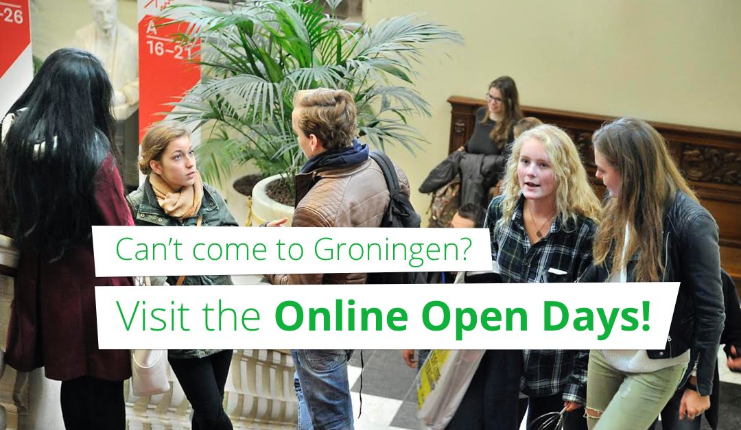 Groningen te ver weg? Bezoek de online open dagen!