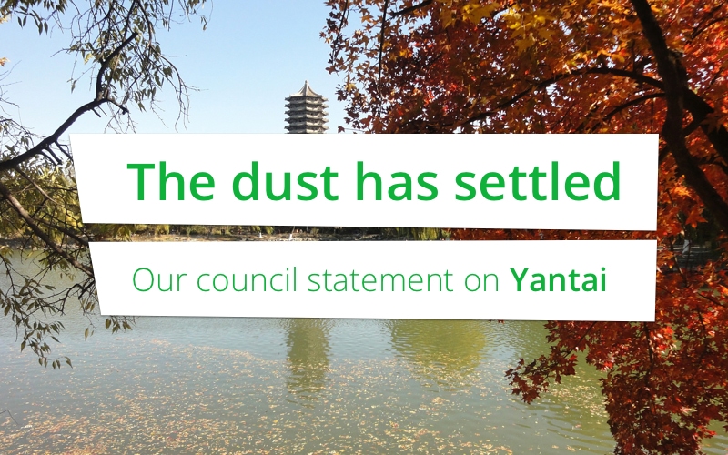 The dust has settled: our council statement on Yantai