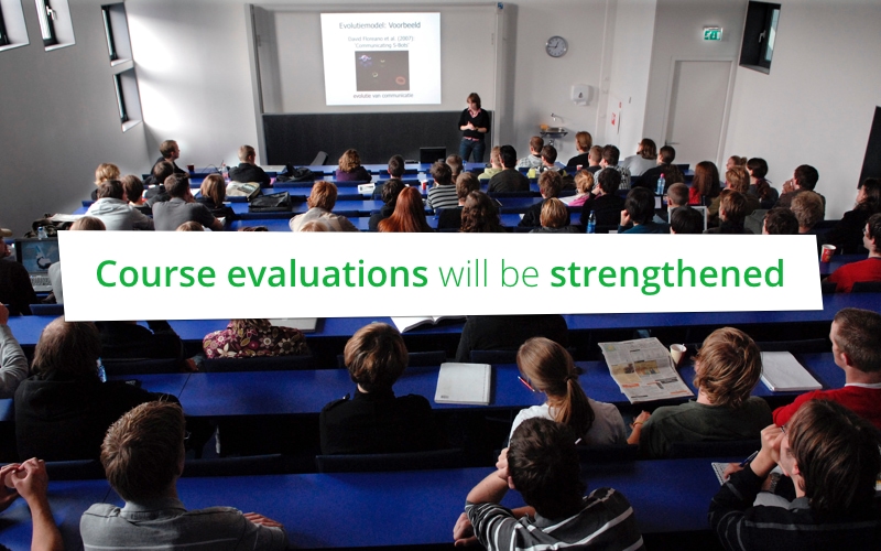 Course evaluations will be strengthened